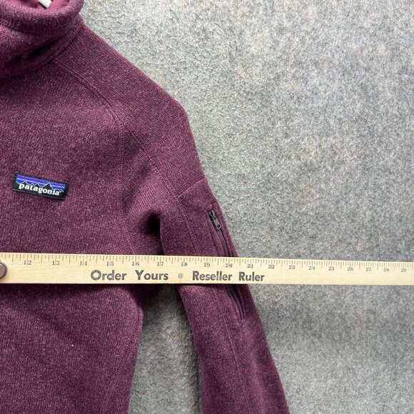 Patagonia Sweater Women Small Burgundy Half Zip Fleece Better Pullover 25618 - Picture 7 of 13